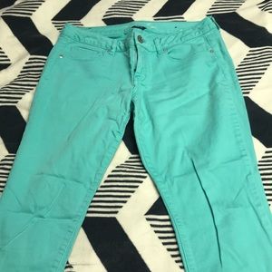American Eagle Mint Skinny Jeans